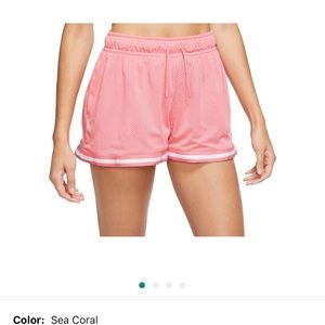 Nike women’s sportswear essentials mesh mid-rise shorts